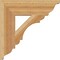 Ekena Millwork Olympic Traditional Rough Sawn Bracket, Western Red Cedar, 4"W x 16"D x 16"H BKT04X16X16OLY01RWR - alternate 3